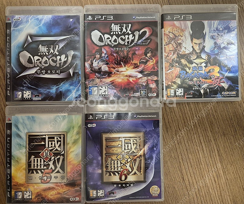 플스3(PS3) 무쌍 5종 판매합니다.--0