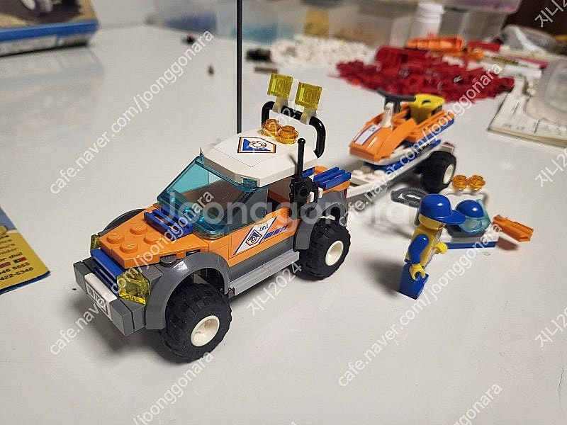 레고 시티 4륜트럭과 젯스쿠터 7737--4