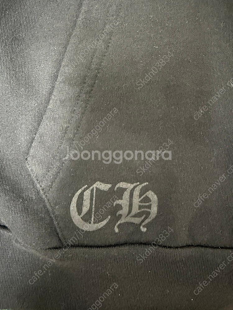 [M]크롬하츠퍽유스크롤 플리스 후드집업--7