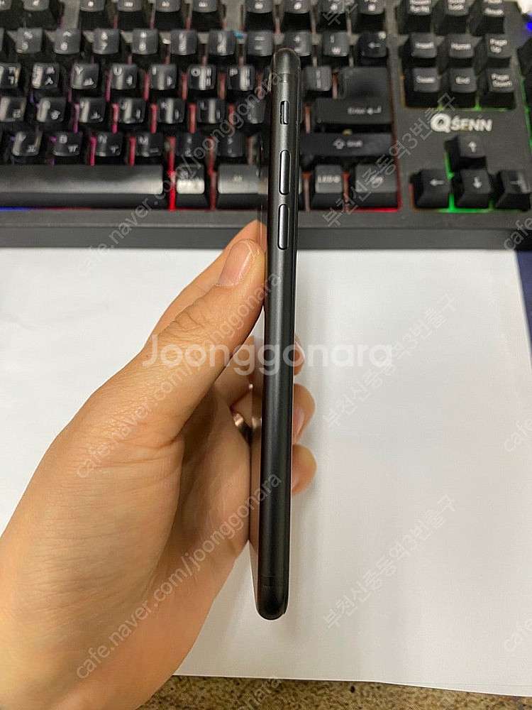 499134 아이폰7 매트블랙 AA급 128GB 배터리...--4