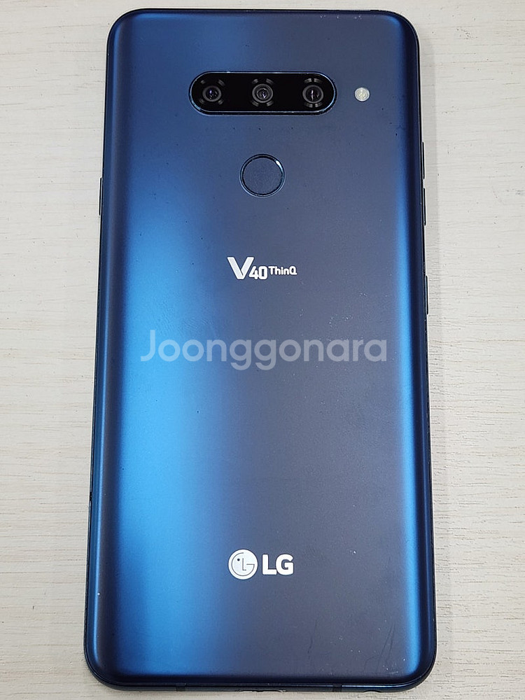 LG V40 블루색상 128용량 상태좋은 무잔상 단말기...--2