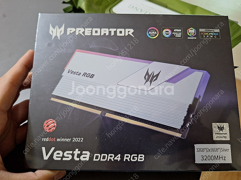 Acer Vesta DDR4 (16×2) 미개봉--0