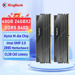 [팝니다]킹뱅크 DDR5 8400MHZ CL38 24GB x 2 팔아요(택포)