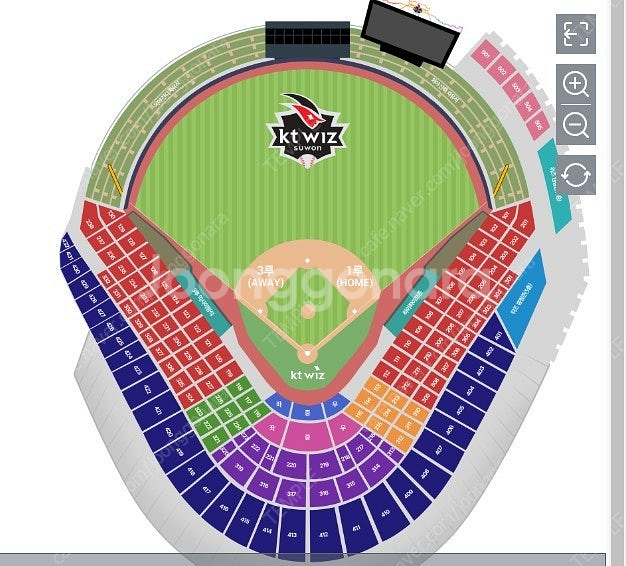 7/26(토) KT vs 삼성 3루 응원지정석 2/4연...--0