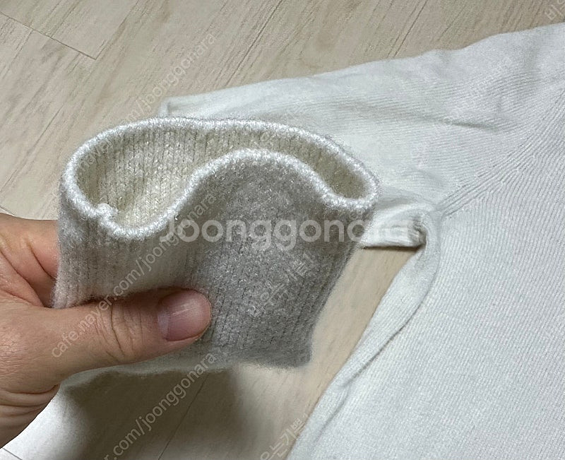 빈폴 아이보리 니트 M--3
