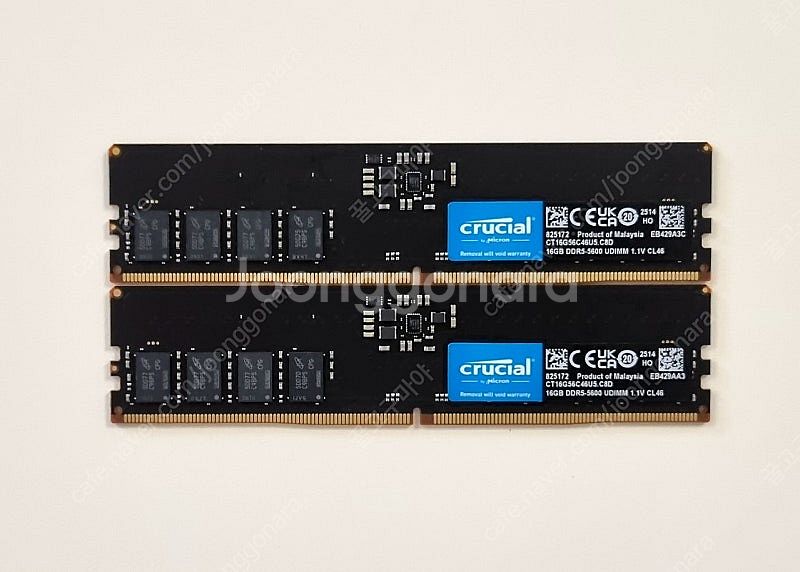 Crucial 램 DDR5 5600 16G 25년 구매...--3