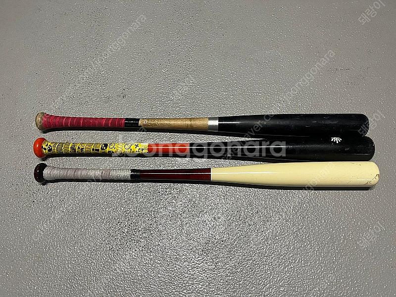저렴한 나무배트 3자루 세트--1