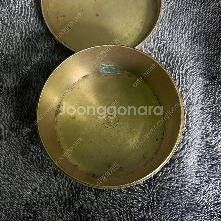 우리나라 옛날 빈티지 놋쇠 신주 향합 팝니다--4