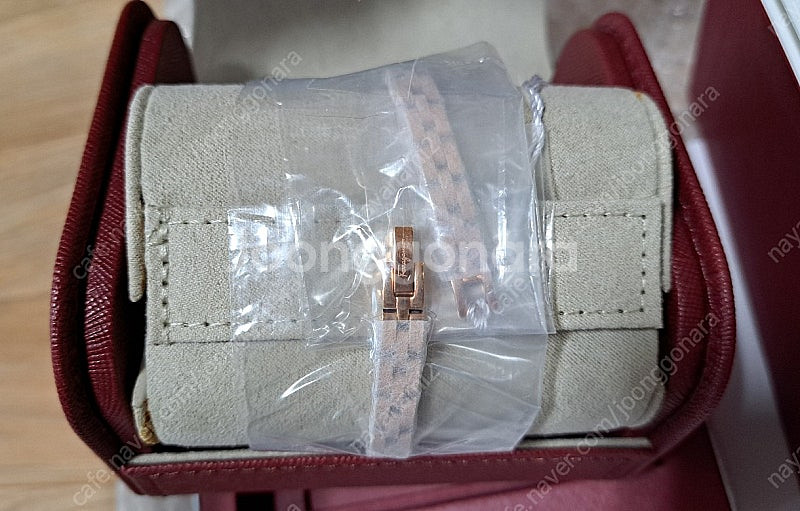 (새제품) 페라가모 간치니 FBF04-0016 로즈골드...--2
