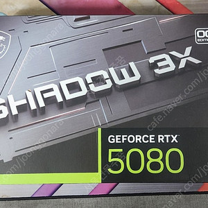 (신품) MSI RTX5080 쉐도우 3X OC 16G 그래픽카드 팝니다