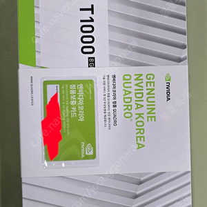 [엔비디아코리아 정품] nvidia 쿼드로 T1000 8GB 판매 (영상,AI,캐드용)
