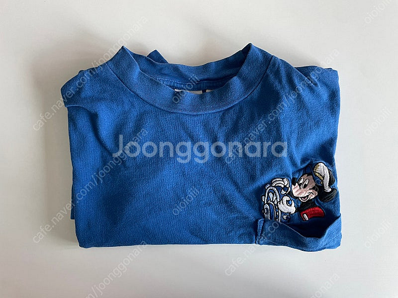 90s 디즈니스토어 빈티지 미키마우스 도날드덕 포켓 티...--7