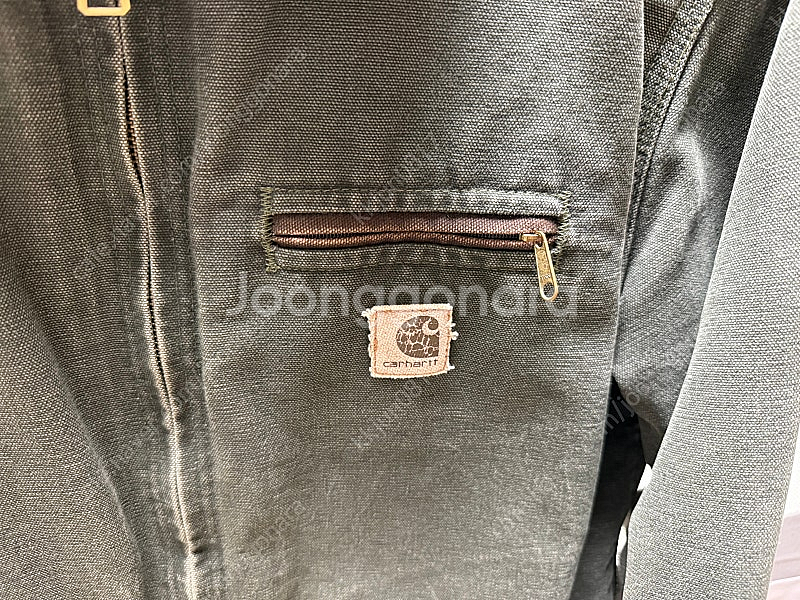 [XL] 칼하트 디트로이트 자켓 YYJ97 모스그린--2