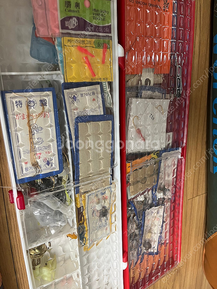아버지 낚시대 정리 (낚시대3 릴3 가방 뜰채 등등)--7
