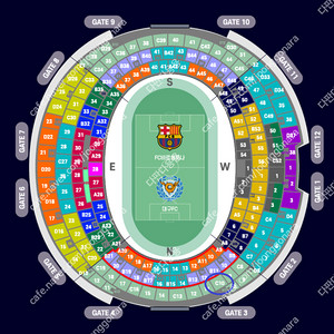 [안전결제/모바일티켓]8/4(월) FC BARCELNONA(바르셀로나) vs 대구FC 3등석B C10구역 7열 2연석 양도합니다.