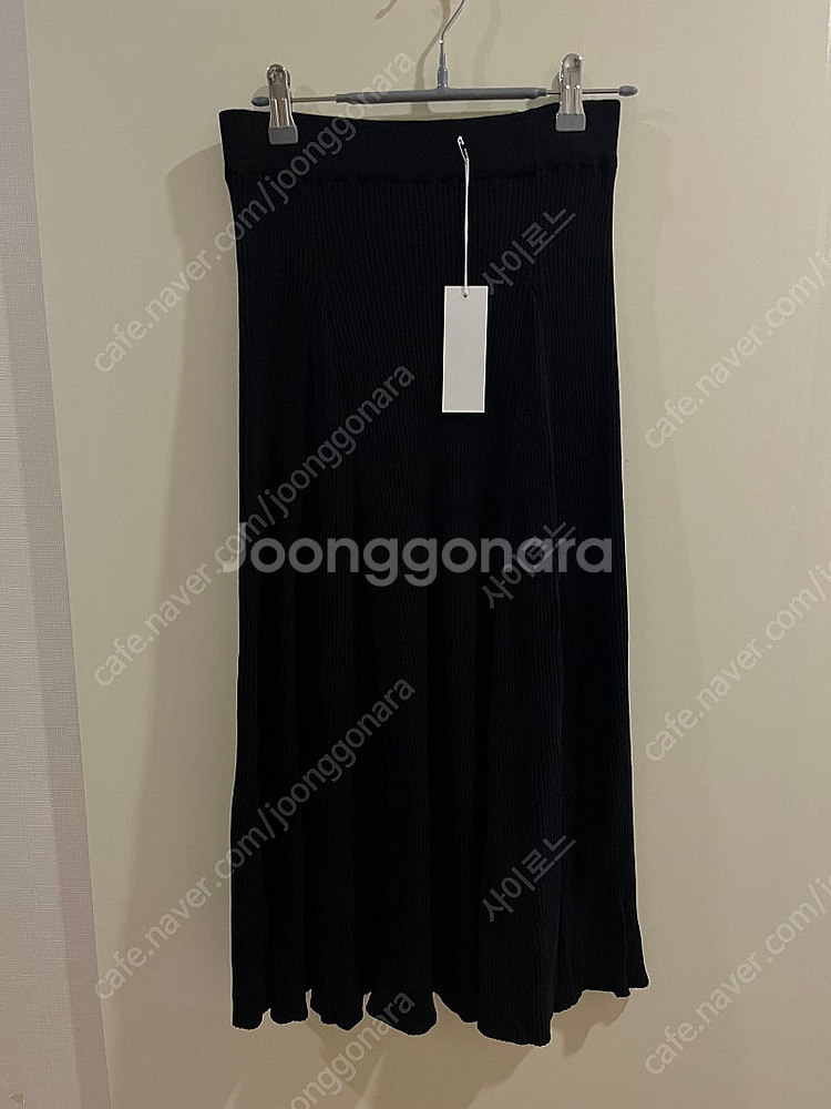 유메르 플리츠니트스커트 숏 블랙F--0