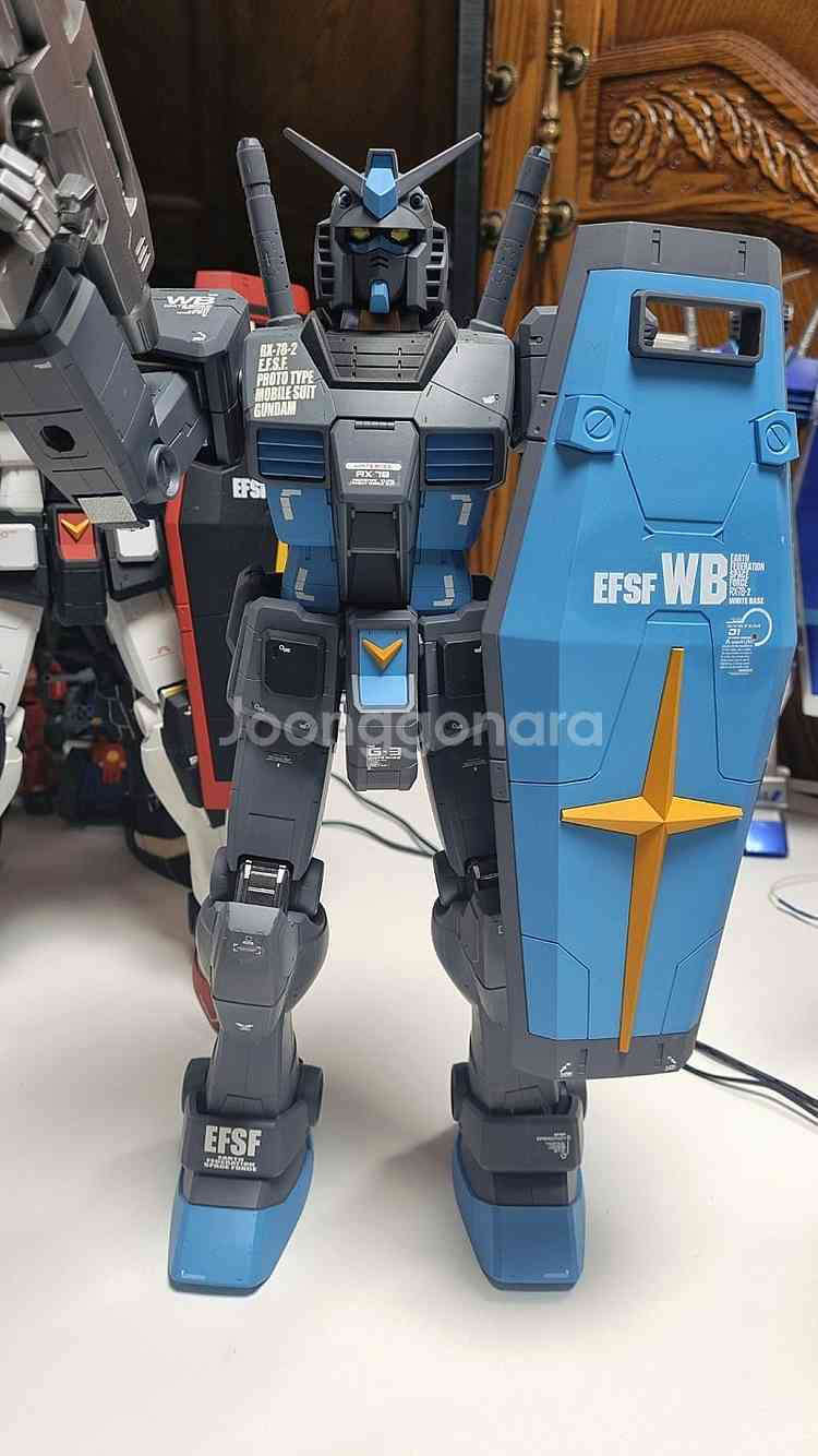 메가급 RX-78-2 건담 무광도색 스카이그레이--1