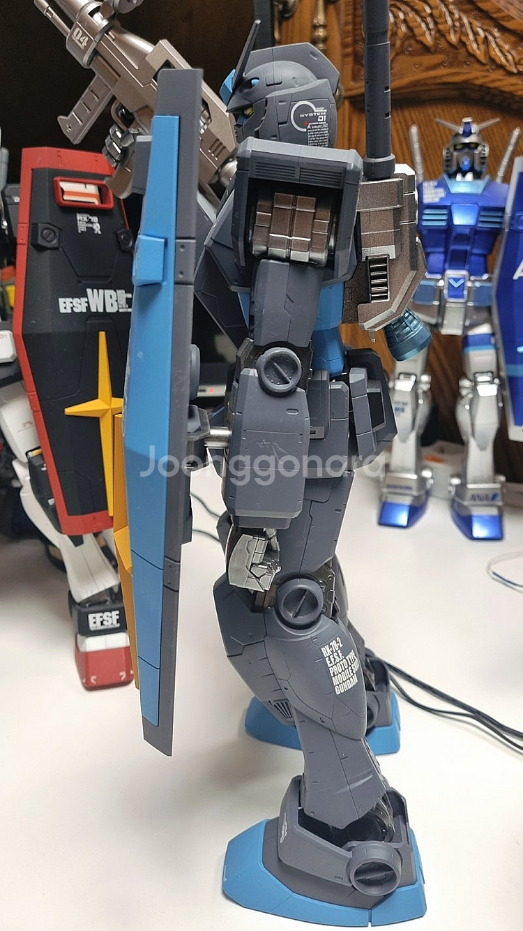 메가급 RX-78-2 건담 무광도색 스카이그레이--3