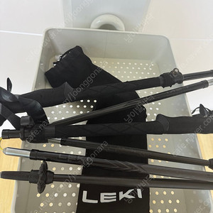 [LEKI]레키스틱 마이크로바리오 카본 4단(블랙) 팜~