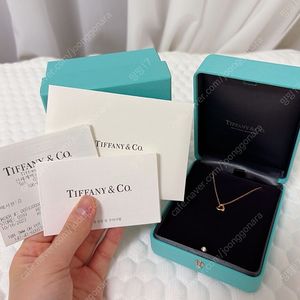 티파니앤코 엘사퍼레티 오픈하트 목걸이 로즈골드 택포