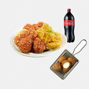 모바일 상품권) BHC 후라이드반양념반+치즈볼+콜라1.25L