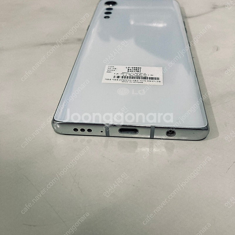 LG G9 벨벳 화이트 128기가 무잔상! 9만8천원 ...--2