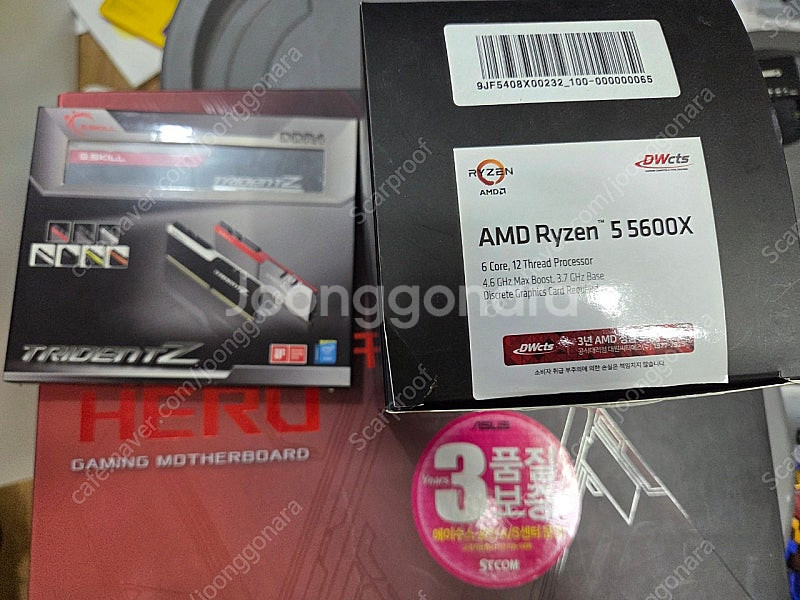 X470 크로스헤어, 5600X정품, DDR4 32GB...--0