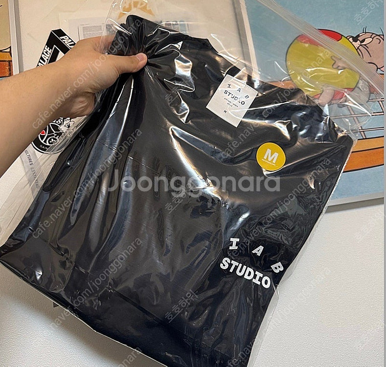 [M,L,XL]아이앱스튜디오 반팔티 블랙 화이트 미시착...--1