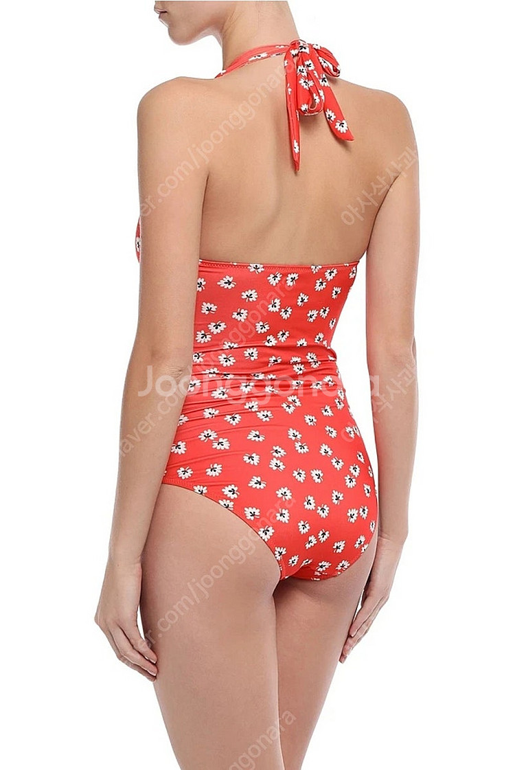 가니 GANNI 플로럴 홀터넥 수영복--2