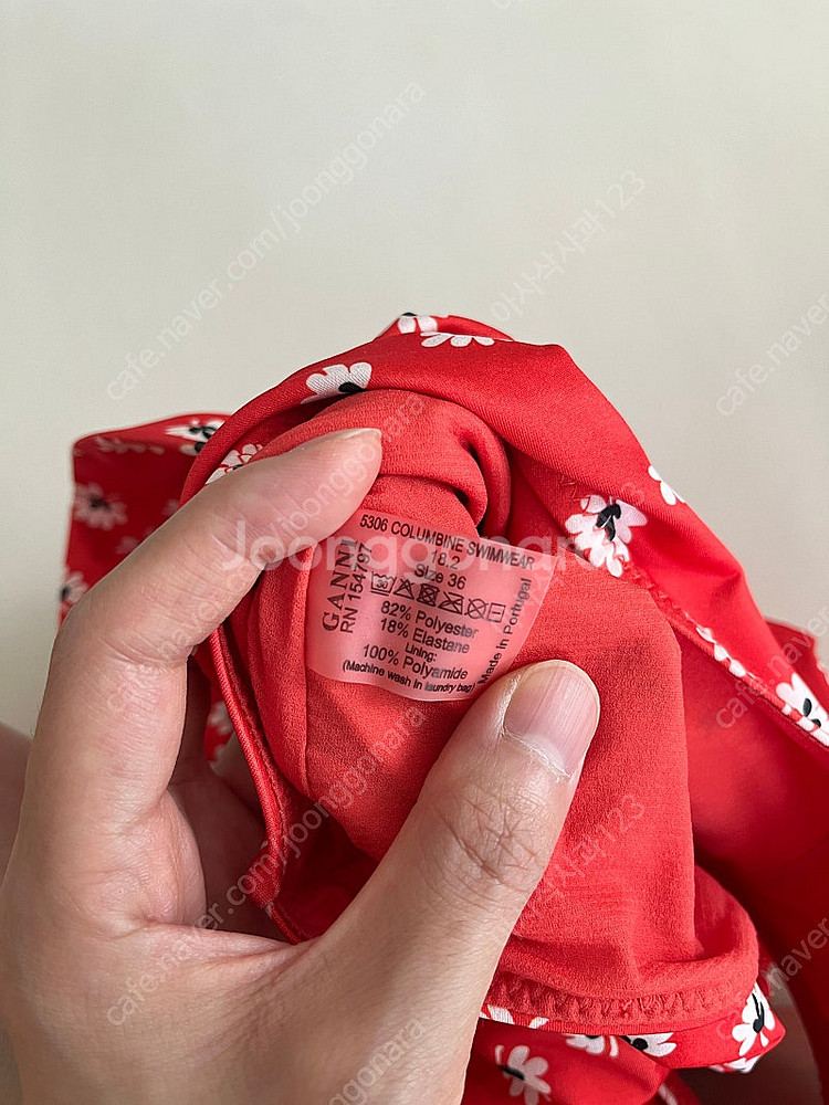 가니 GANNI 플로럴 홀터넥 수영복--3