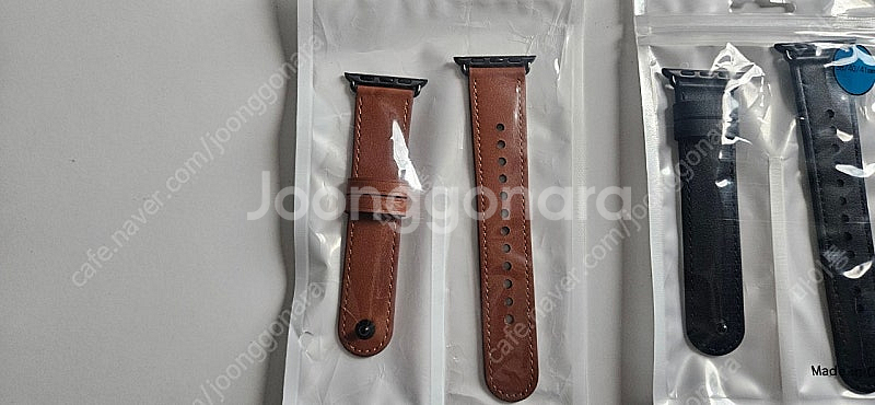 미사용 애플워치 38 40 41 가죽 스트랩 3개 일괄...--1