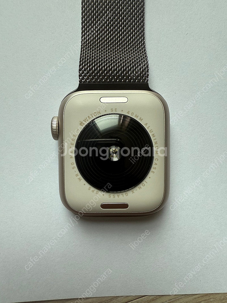 애플워치 SE2 GPS 40mm 스타라이트 + 내추럴 ...--2