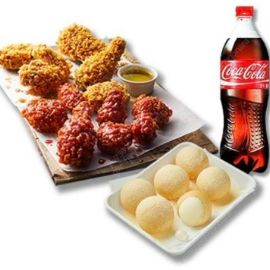 BBQ 황올반반+치즈볼(5개)+콜라1.25L