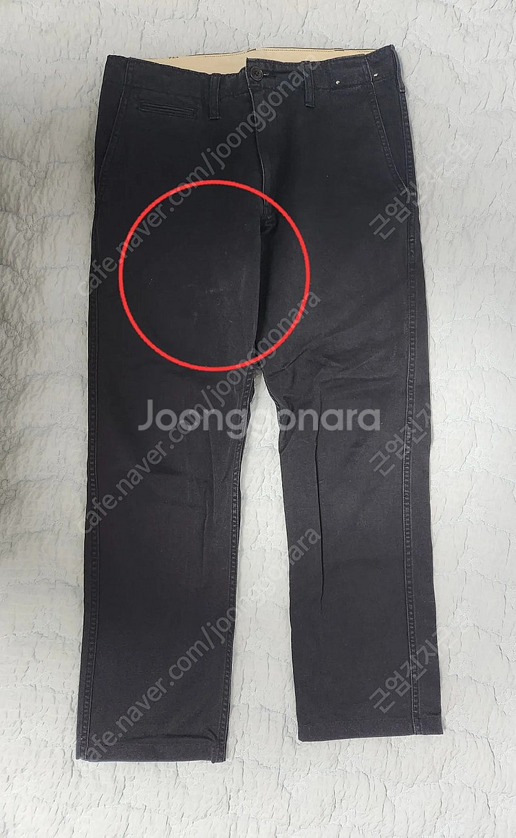 유니클로 빈티지 치노 네이비 30--8