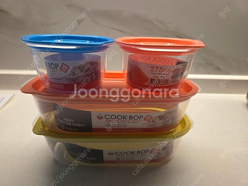 전자레인지 전용 밀폐용기 새상품 총10p--2