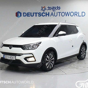중고차 티볼리 아머 2WD 디젤 VX 2019 년식 흰색 중고자동차 가성비