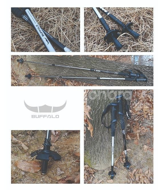 버팔로 등산스틱 2개 양손구성 3단 보관가방포함--7