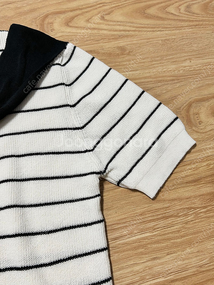 미엘로 레이어드 스트라이프 반팔 니트/H&M 린넨 뷔스...--6