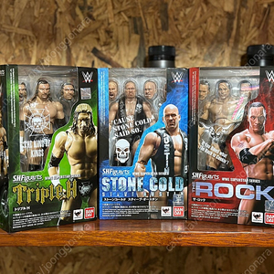 shf wwe 스톤콜드 트리플h 더 락