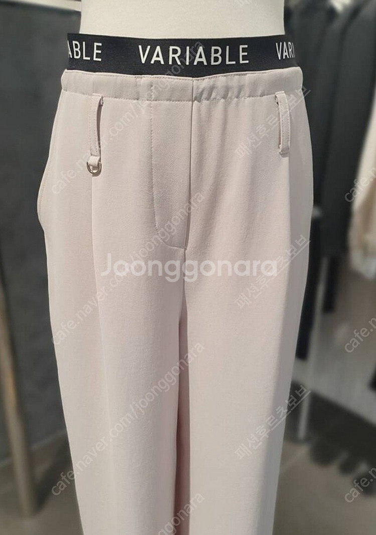 [새상품]보브(VOV) 레터링 밴딩 쿨 와이드팬츠--7