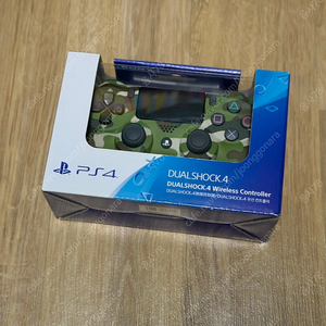 PS4 듀얼쇼크4 정품 컨트롤러 (그린 카모플라쥬, 새제품)