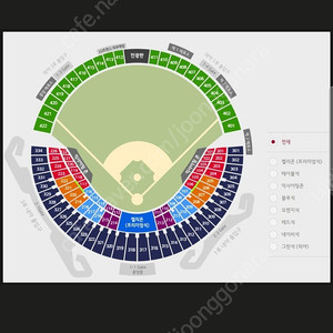 7.25(금) 두산vs엘지 3루블루 네이비연석