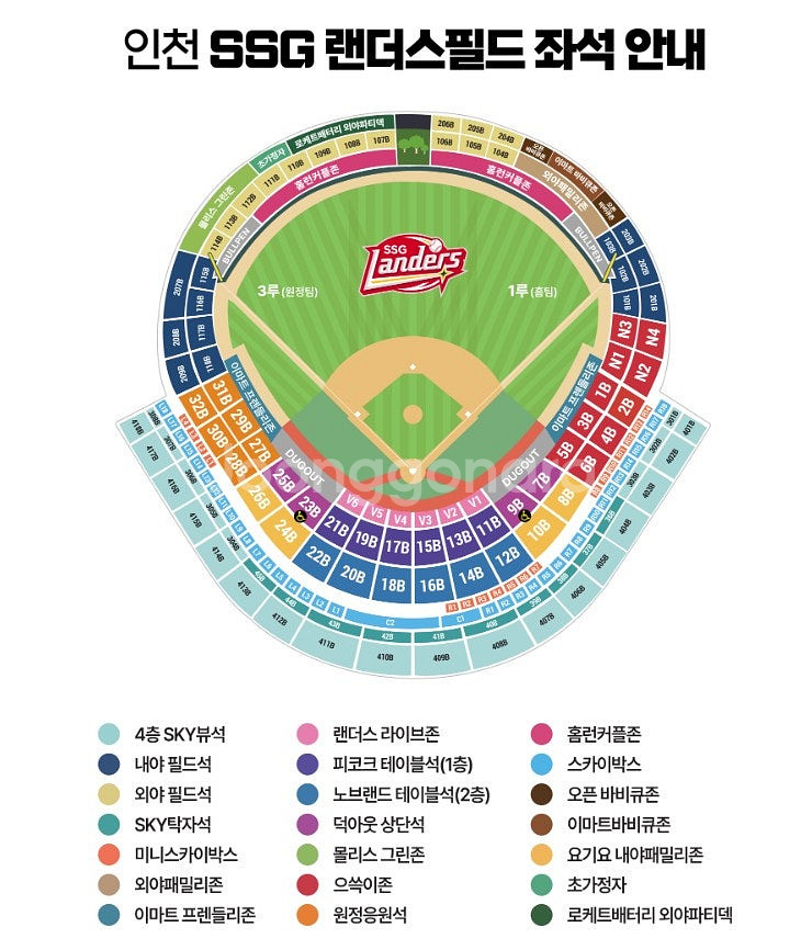 7.19() SSG랜더스 vs 두산 몰리스그린존 4석 ...--0