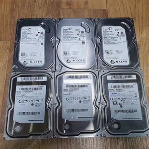 [울산직or택배] 데스크탑 컴퓨터용 3.5인치 500GB HDD 하드디스크 6개 일괄로 택포함 2.5만원에 팝니다!