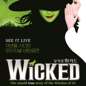 위키드 7/20 3시공연 3층A석 왼편 1열 연석