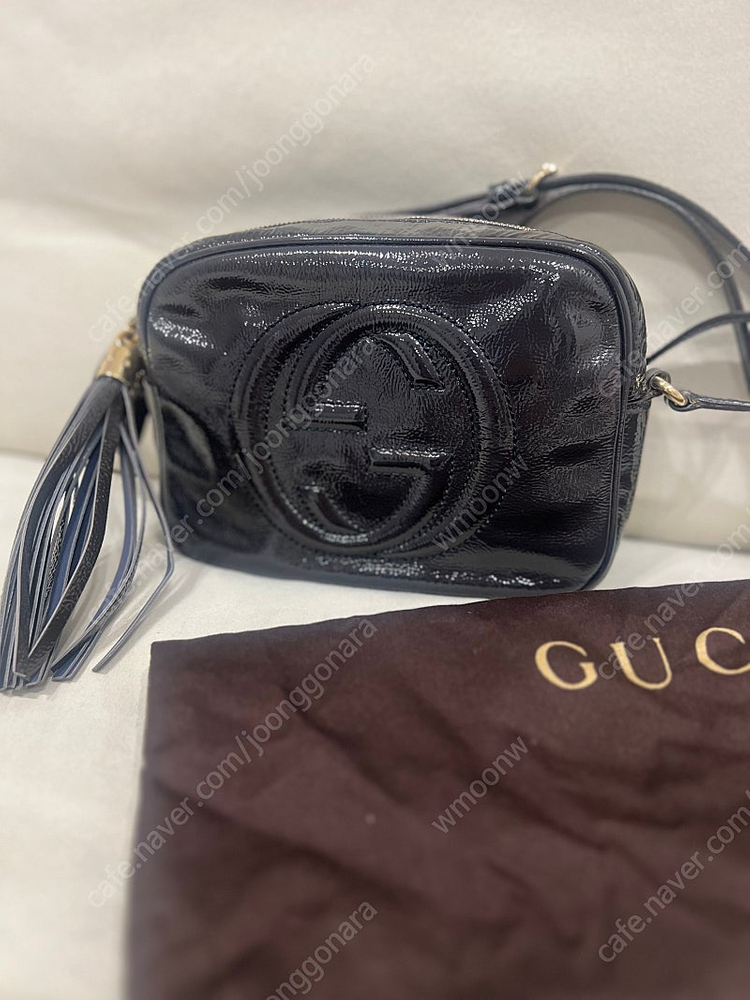 구찌 디스코백 페이던트 네이비 이미지