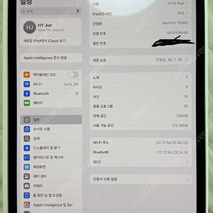 아이패드 프로 11 M4 판매합니다.
