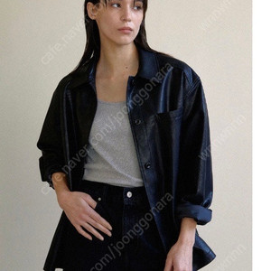 어그스트 비건 레더 자켓 UGST vegan leather jacket (black), 스프링 콤마 네더 울자켓