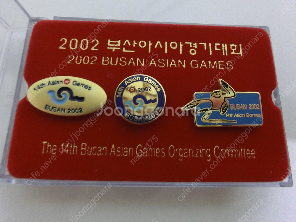 2002년 부산 아시아경기대회 뺏지세트,넥타이 일괄 팝...--2