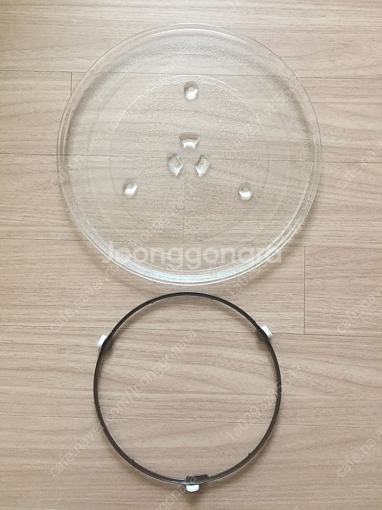 (삼성 정품) (국산) 전자레인지 회전 유리판 + 받침...--0